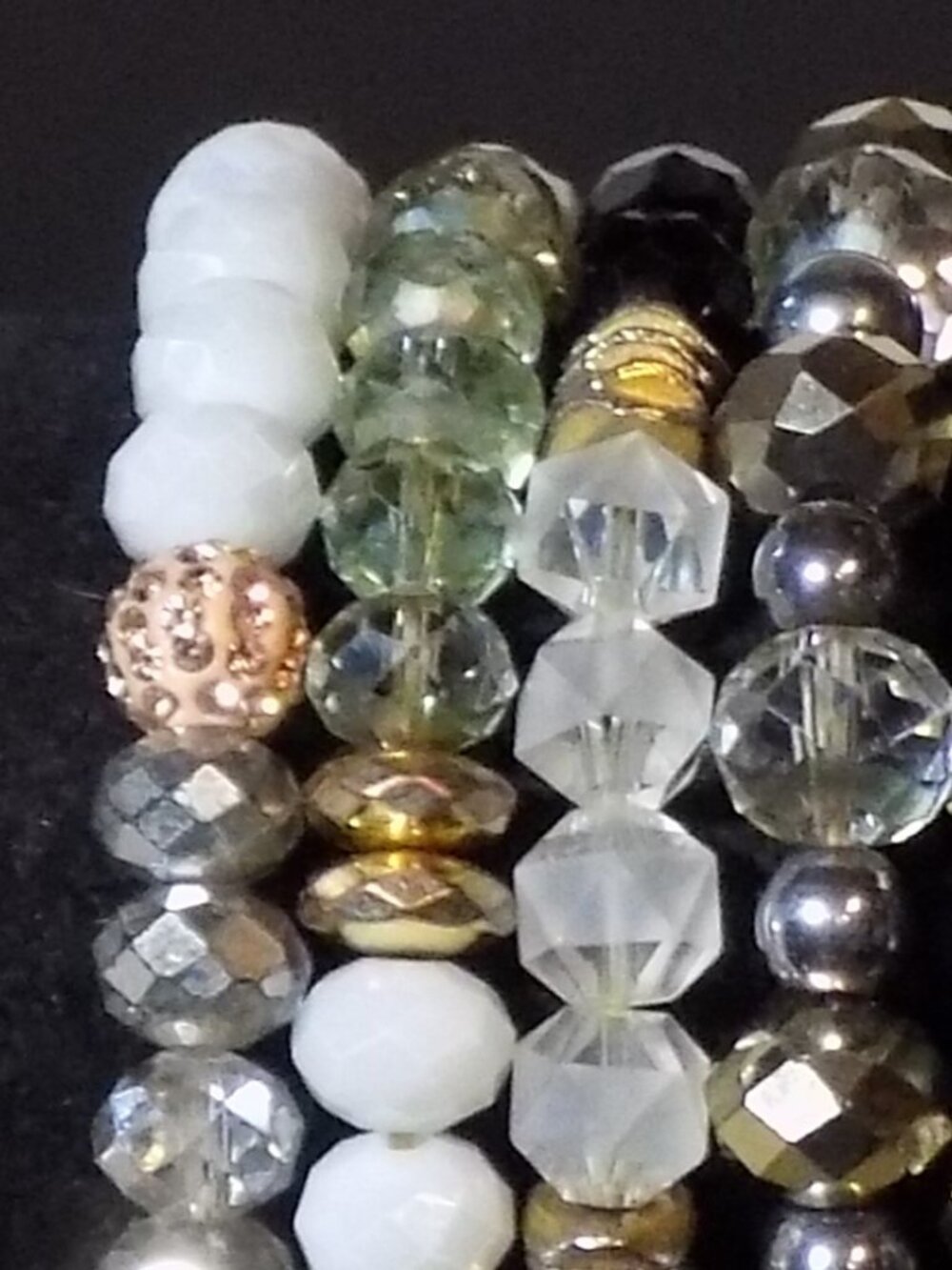 Lot of 6 Erimish Stackable Beaded Stretch Bracelets Bundle - Picture 5 of 11